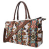ACFA1151BLACK.jpg !SALE! Tribal Cow Print Weekender Bag