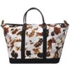 COF838_BLACK-2.jpg Cow Print NGIL Large Weekender Bag