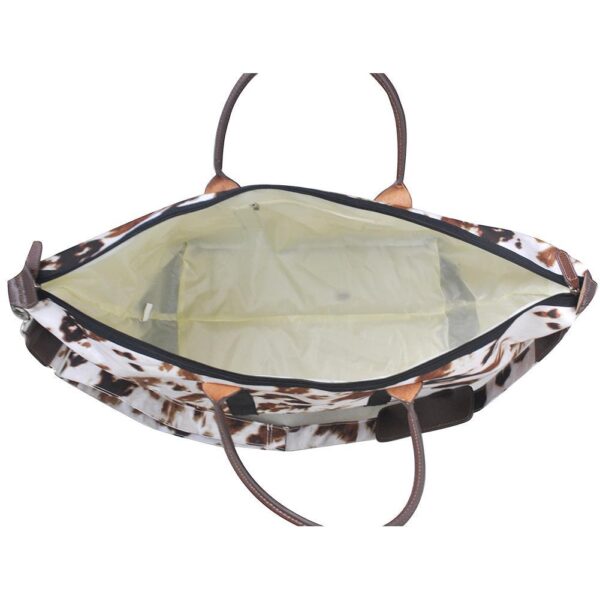 COF838_BLACK-3.jpg Cow Print NGIL Large Weekender Bag