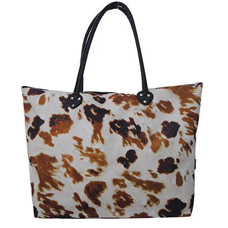 COF909LBLACK-2.jpg Cow Print Large NGIL Collection Tote Bag