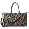 LPDA1151BLACK-1.jpg HOT ! DEAL ! DEAL ! Wild Leopard Faux Fur Weekender Bag