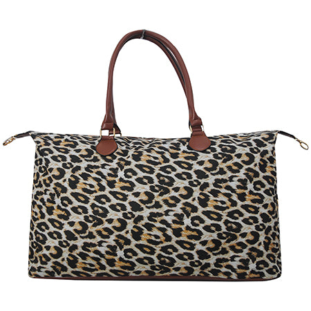 LPDA1151BLACK-2.jpg HOT ! DEAL ! DEAL ! Wild Leopard Faux Fur Weekender Bag