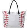 SKB909L_BLACK-1.jpg Baseball White Large NGIL Collection Tote Bag
