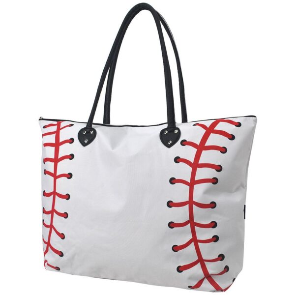 SKB909L_BLACK.jpg Baseball White Large NGIL Collection Tote Bag