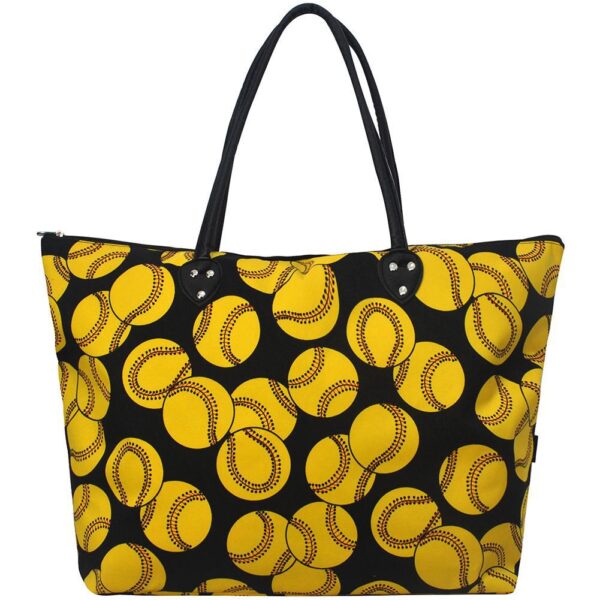 SOF909L_BLACK-1.jpg !SALE! Softball Large NGIL Collection Tote Bag
